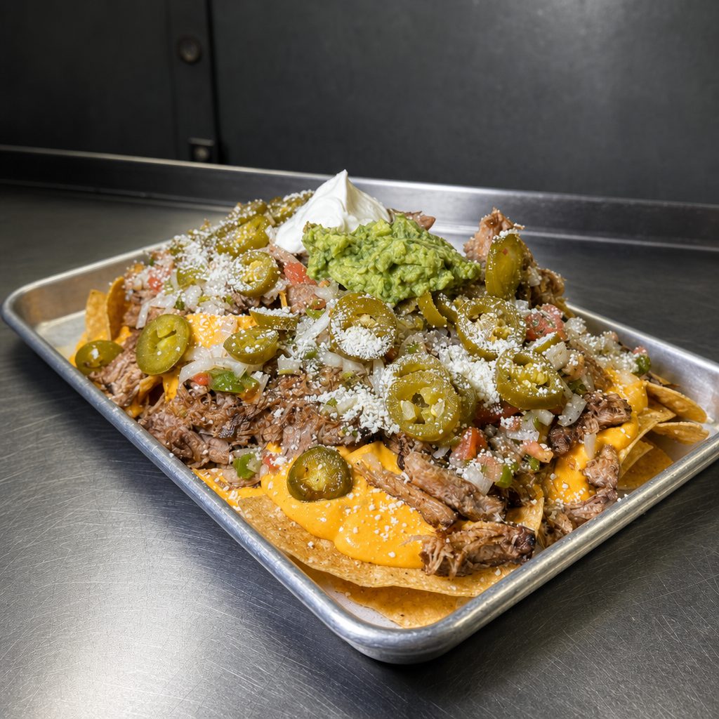 Pulled Pork Nachos.