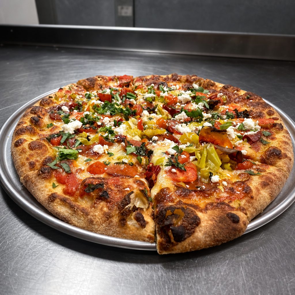 Mediterranean Pizza.